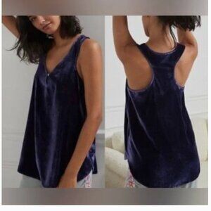 Anthropologie Suri Velvet Trapeze Tank Top - Size Medium